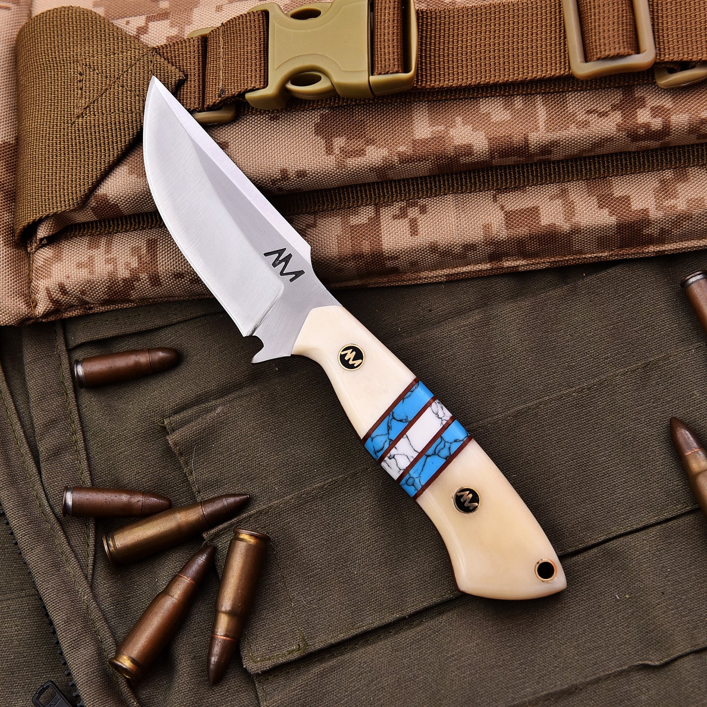 AM Arctic Knife for Hunting, Skinning, Tactical, Survival & Bush craft