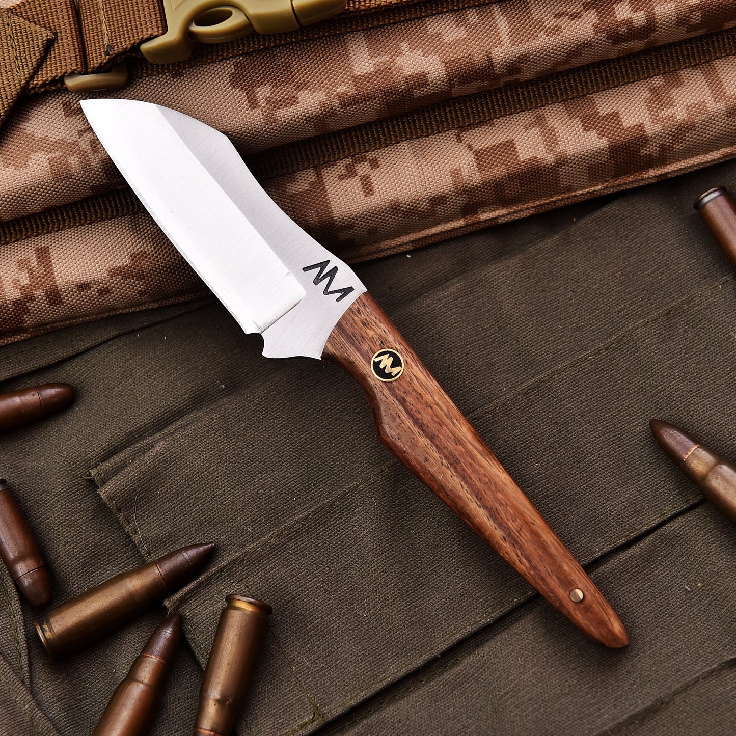 AM Lancer Fixed Blade Multipurpose knife for hunting, skinning, camping & outdoors