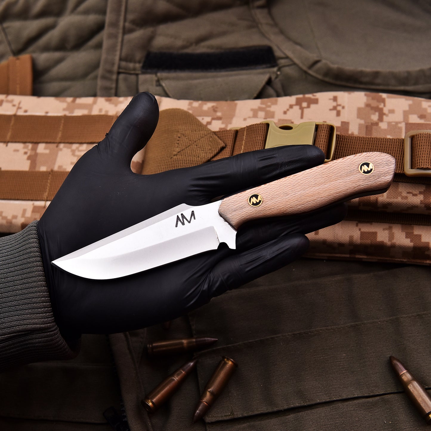 AM Sandstorm Everyday carry hunting knife for skinning and bush craft