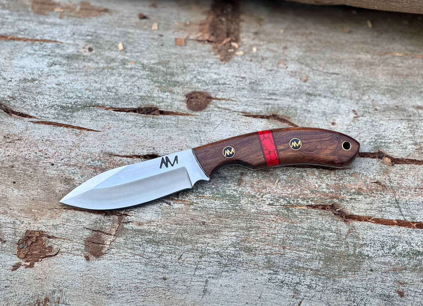 AM Pheonix Fixed Blade Knife with Rosewood Handle - Ardent Messer