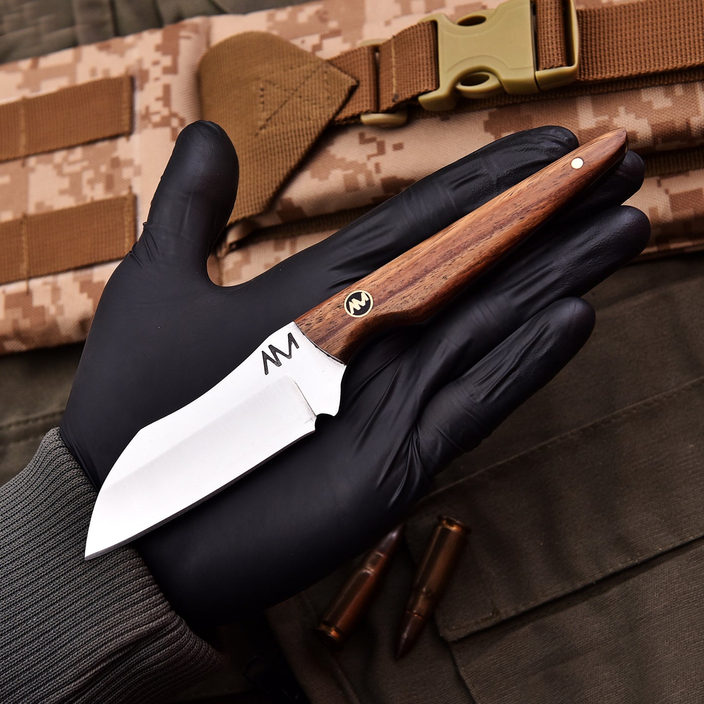 AM Fixed Blade EDC Knife with ergonomic grip for all purposes