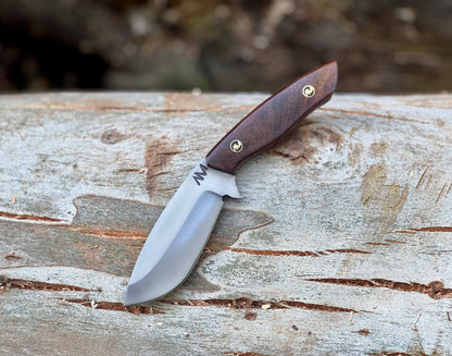 8" 12c27 Stainless Steel Hunting Knife with classic rosewood handle