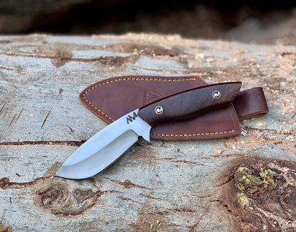 AM Titan Premium Fixed Blade Knife with its Hand Stitched Vertical Carry Leather Sheath