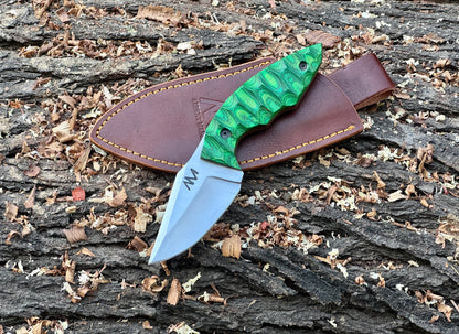 AM Viper Compact Fixed Blade Knife with custom sheath